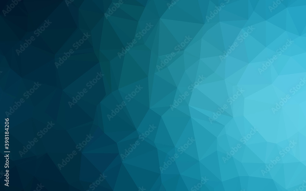 Fototapete dark blue vector blurry triangle texture. modern geometrical abstract illustration with gradient. tr