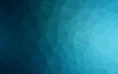 Dark BLUE vector blurry triangle texture. Modern geometrical abstract illustration with gradient. Triangular pattern for your business design.