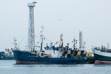 Fototapeta premium Fishing boat in the port 