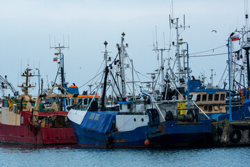 Fishing boat in the port
