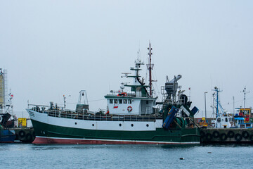 Fishing boat in the port

