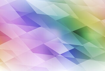 Light Multicolor vector backdrop with rhombus.