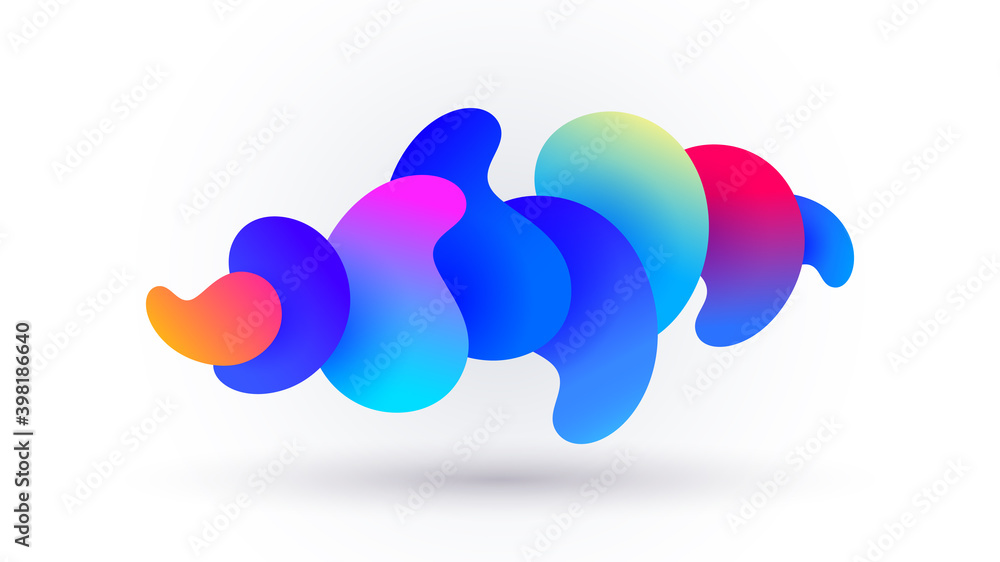 Poster motion sound wave abstract vector background