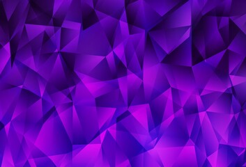 Fototapeta premium Dark Purple, Pink vector low poly layout.