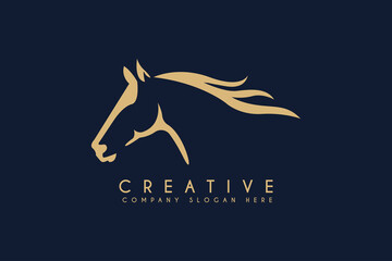 Beauty Horse Ranch Stable Stallion Logo design