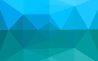 Light BLUE vector polygonal pattern. A vague abstract illustration with gradient. Elegant pattern for a brand book.
