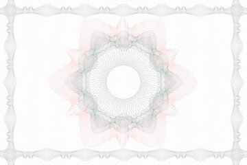 Abstract rosette or guilloche background. Line art Vector Illustration.