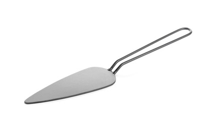 Cake spatula on white background