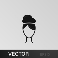 female hairstyle icon.Element hairstyles icon. Premium quality graphic design. Signs, symbols collection icon for websites, web design