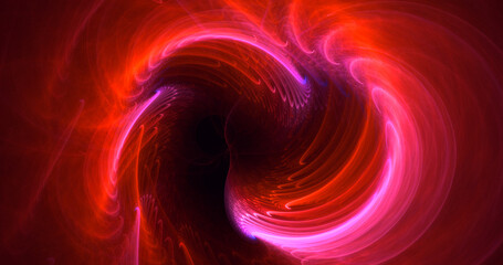 3D rendering abstract multicolor fractal light background