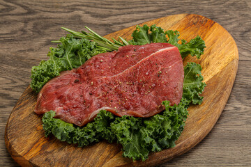 Raw beef steak for grill