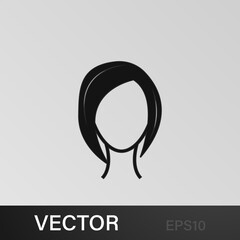 female hairstyle icon.Element hairstyles icon. Premium quality graphic design. Signs, symbols collection icon for websites, web design