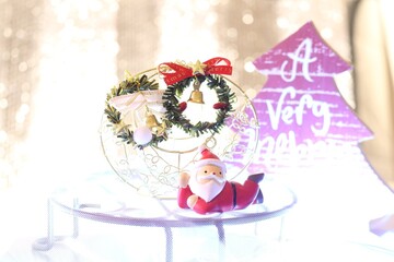 クリスマスのお祝いの飾り