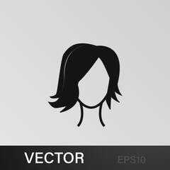 female hairstyle icon.Element hairstyles icon. Premium quality graphic design. Signs, symbols collection icon for websites, web design