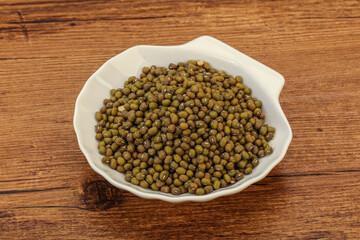 Vegetarian cuisine - dry green lentil