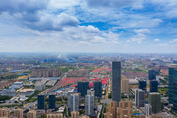 Obraz premium Panoramic view of Nanchang, the capital of Jianxi