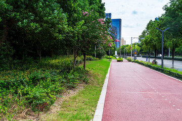 Obraz premium walkway in the modern city