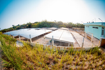 solar power plant on Be island at Ly Son, Ly Son island, Quang Ngai Province, Viet Nam