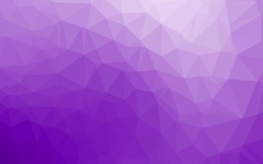 Light Purple vector low poly cover. Modern geometrical abstract illustration with gradient. Completely new design for your business.