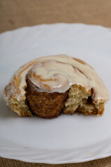 CInnamon Rolls on Box and Plate 