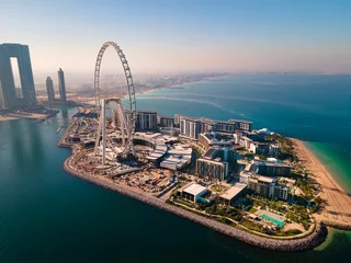 Foto op Aluminium Ain Dubai reuzenrad op Bluewaters-eiland in Dubai, Verenigde Arabische Emiraten © creativefamily