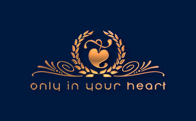 Only in your heart con sfondo colorato