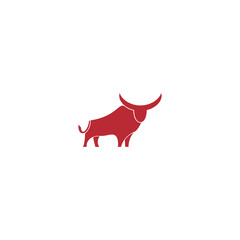 Vector red bull logo minimalism