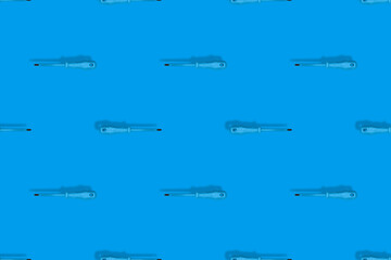 Rubberized metal screwdriver. Screwdriver seamless pattern. Background on the theme of tools.