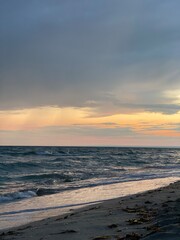 sunset on the beach