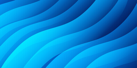 Abstract colorful blue curve background	

