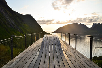Bergsbotn Viewpoint in Senja, Norway