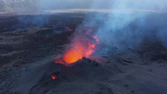 Eruption Piton de la Fournaise - 7 dec 2020