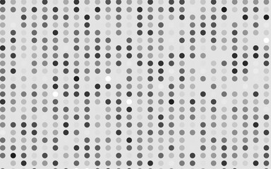 Light Silver, Gray vector backdrop with dots. Illustration with set of shining colorful abstract circles. Template for your brand book.