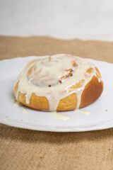 CInnamon Rolls on Box and Plate 