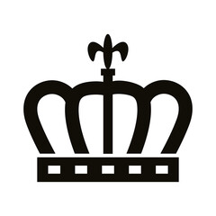 crown queen royal silhouette style icon