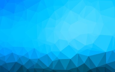 Light BLUE vector blurry triangle pattern. Colorful abstract illustration with gradient. Brand new style for your business design.