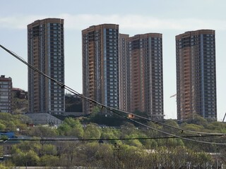 Obraz premium downtown city