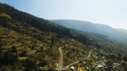 panorama of the mountains