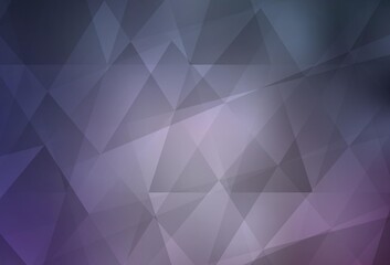 Light Purple vector gradient triangles template.