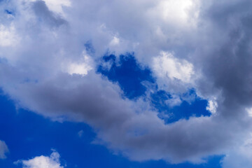 Blue sky and white clouds