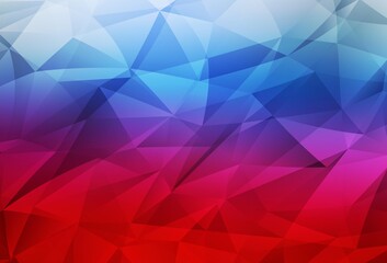 Light Blue, Red vector abstract mosaic backdrop.