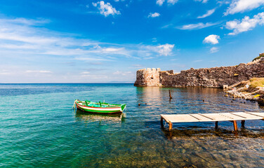 Old Harbor of Mytilini in Lesvos Island