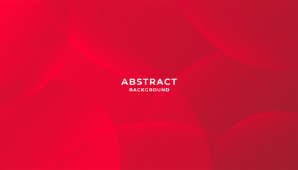 Minimal geometric background. Red elements with fluid gradient. Dynamic shapes composition. Eps10 vector