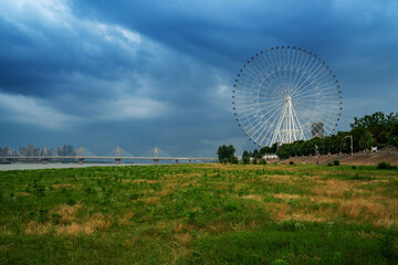 Fototapeta premium rimini panoramic wheel on beach