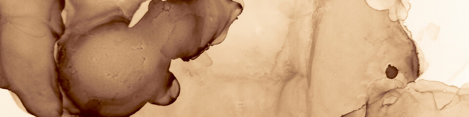 Aquarelle Brown Illustration. Vanilla Artistic