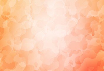 Light Orange vector texture with abstract forms.