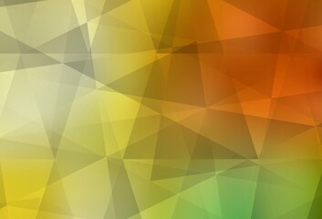 Obraz premium Light Red, Yellow vector polygon abstract backdrop.