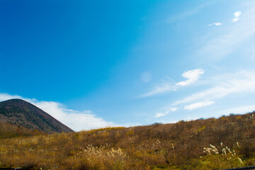 沼ッ原湿原の秋の景色