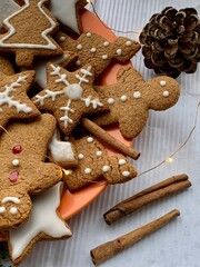 Christmas, Cookie, Gingerbread Cookie. Christmas and New Year holidays, family weekend activities, celebration mood.