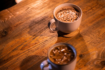 cup of coffee, coffeehouse, wood, latte, 